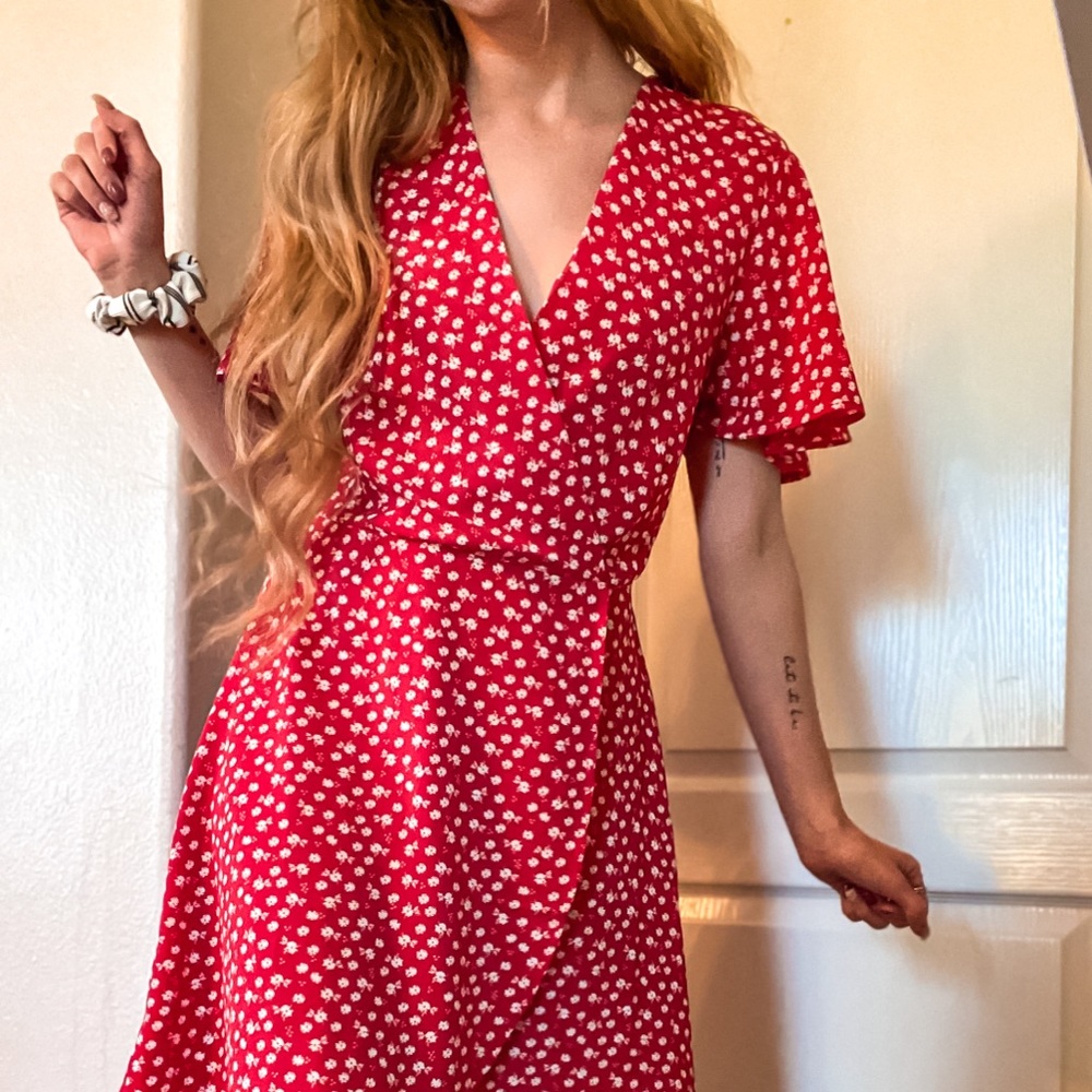 Red Wrap Dress